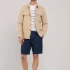 bermuda shorts with drawstring waist