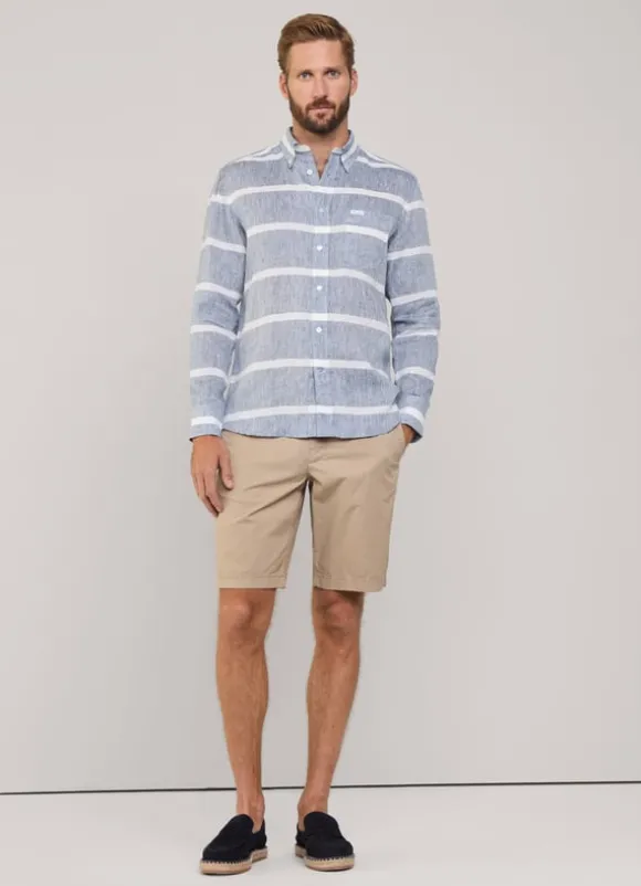 bermuda shorts with drawstring waist