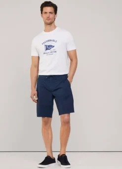 bermuda shorts with drawstring waist
