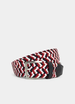 braided belt with leather details