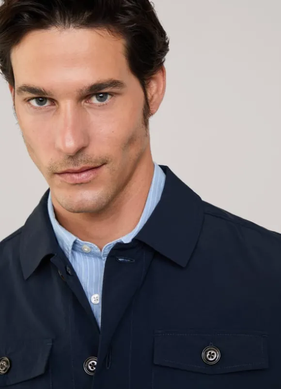 buttoned closure overshirt
