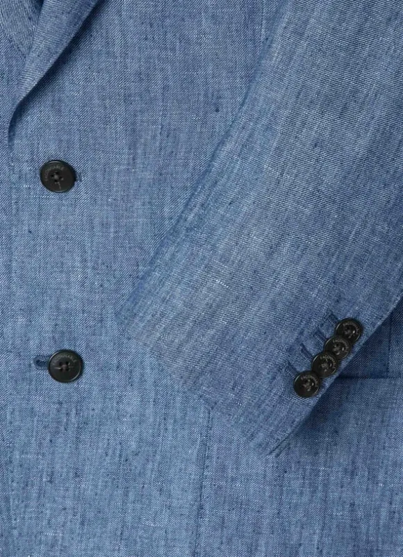 chambray linen blazer