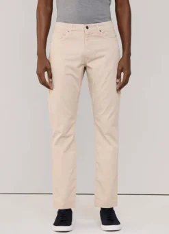classic fit gabardine trousers