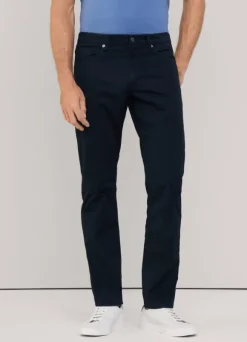 classic fit gabardine trousers