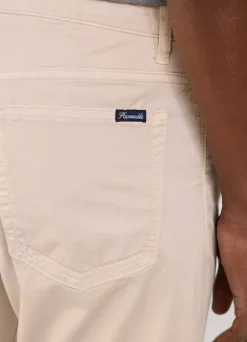classic fit gabardine trousers