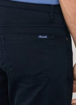 classic fit gabardine trousers