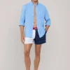 colour block swim shorts