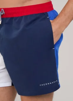 colour block swim shorts