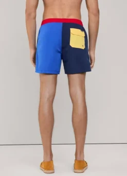 colour block swim shorts
