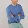 cotton silk crew neck jumper
