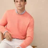 cotton silk crew neck jumper