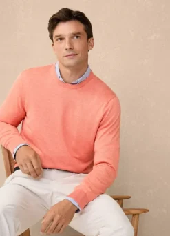 cotton silk crew neck jumper