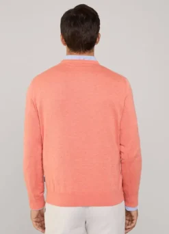 cotton silk crew neck jumper