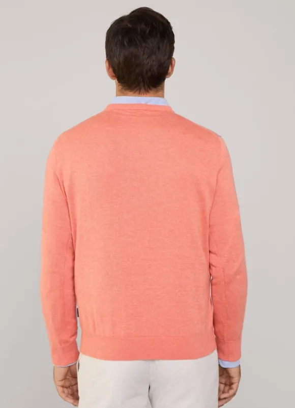 cotton silk crew neck jumper