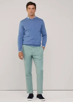 cotton silk crew neck jumper