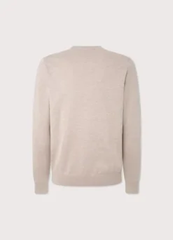 cotton silk crew neck jumper
