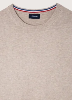 cotton silk crew neck jumper