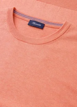 cotton silk crew neck jumper