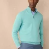 cotton silk half zip jumper