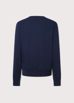 cotton silk v neck jumper