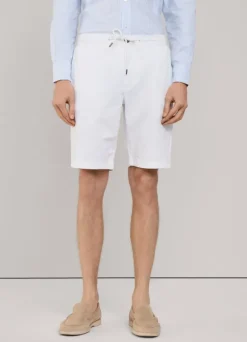 drawstring linen chino shorts