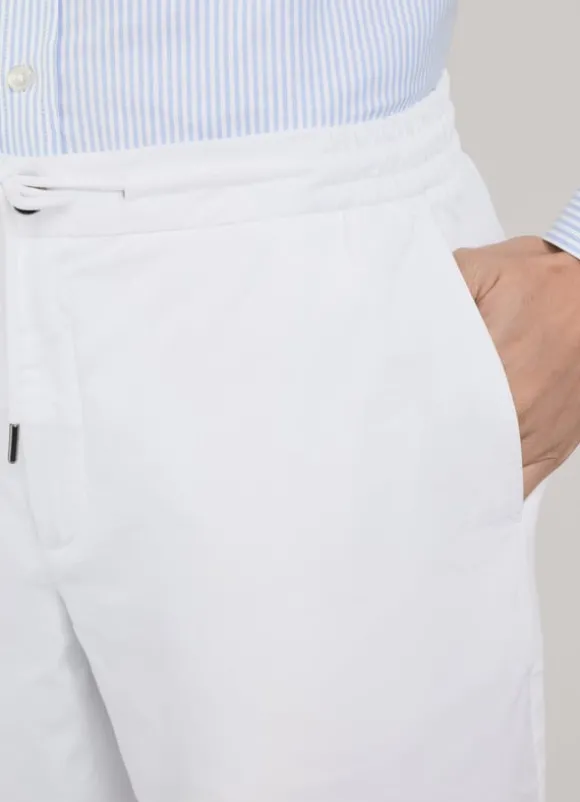 drawstring linen chino shorts