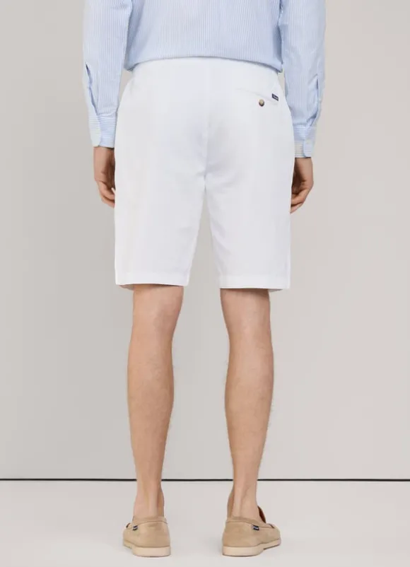 drawstring linen chino shorts