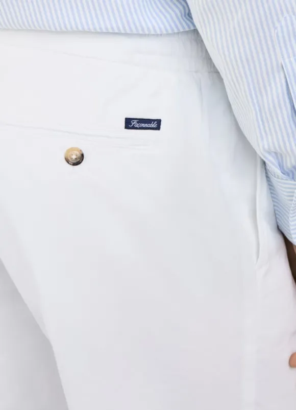 drawstring linen chino shorts
