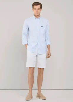 drawstring linen chino shorts