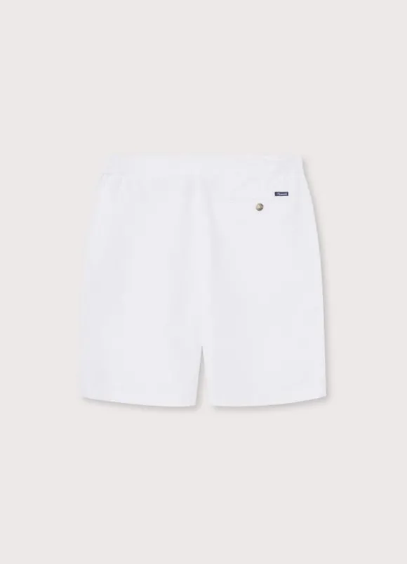 drawstring linen chino shorts