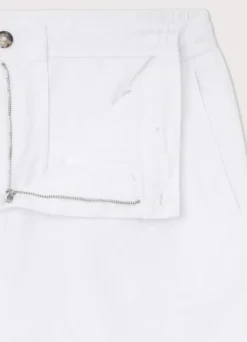 drawstring linen chino shorts