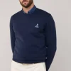 embroidered bird crew neck jumper