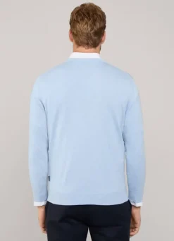 embroidered bird crew neck jumper