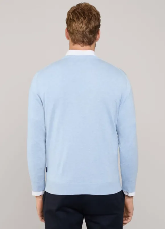 embroidered bird crew neck jumper