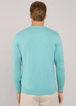 embroidered bird crew neck jumper