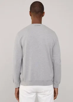embroidered bird crew neck sweatshirt