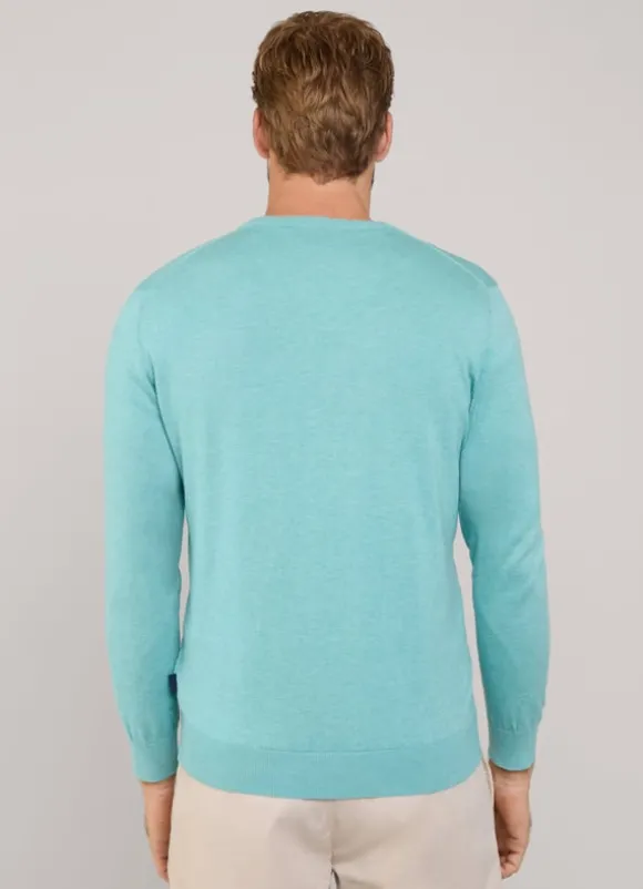 embroidered bird crew neck jumper