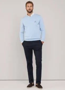 embroidered bird crew neck jumper