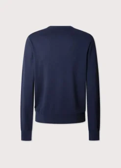 embroidered bird crew neck jumper