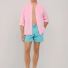embroidered bird swim shorts