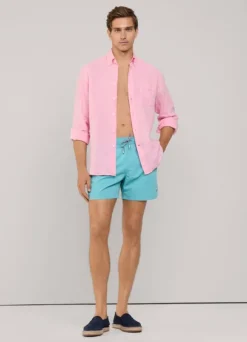 embroidered bird swim shorts