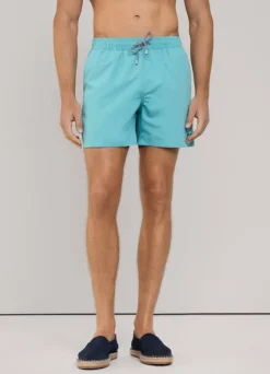 embroidered bird swim shorts
