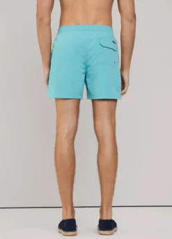 embroidered bird swim shorts