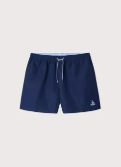 embroidered bird swim shorts