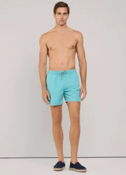 embroidered bird swim shorts