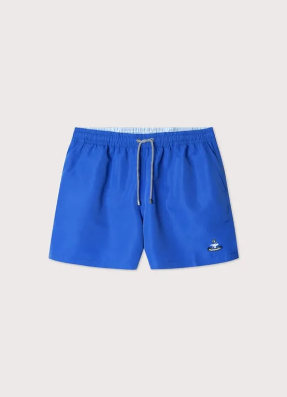 embroidered bird swim shorts
