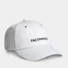 embroidered gabardine cap