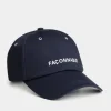 embroidered gabardine cap