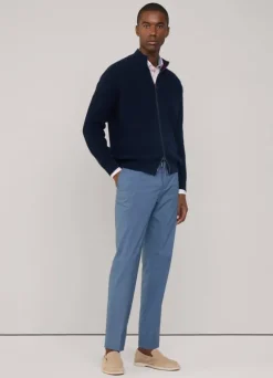 full zip high neck cardigan