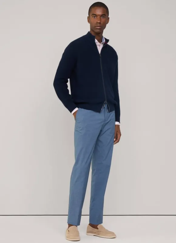 full zip high neck cardigan